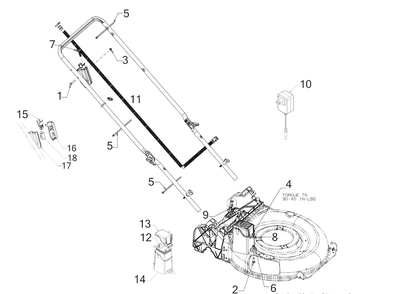 Electrical Diagram and Parts List for SC300E (12ACA2M6710)(2019) Cub Cadet Lawn Mower